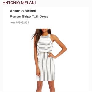 Antonio Melani Roman Stripe Twill Dress